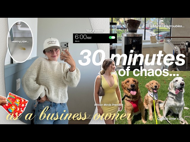 a WEEK IN MY LIFE as a new business owner (absolute chaos) 