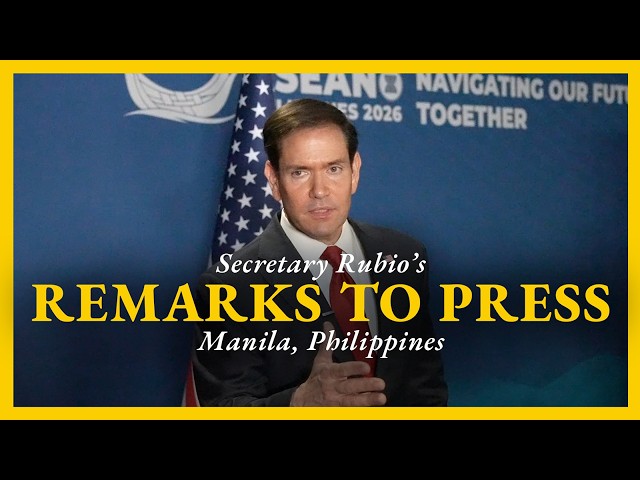 Secretary of State Marco Rubio Remarks to the Press