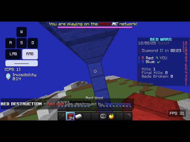 Merry Christmas With a Nice Clutch!!! Bedwars Progression Gameplay #017 ASMR