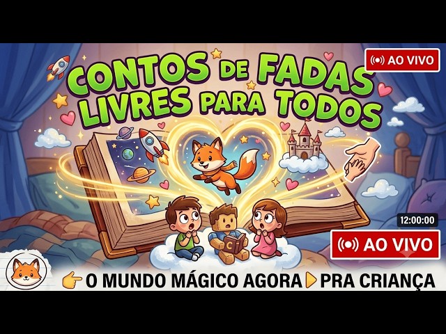🔴 Histórias Infantis Encantadas | Compilado Especial para Crianças (Ao Vivo 24/7)