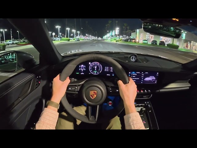 2026 Porsche 911 Targa 4 GTS POV Night Drive (3D Audio)(ASMR)