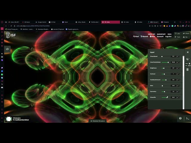 New isf I created for psychedelic projection mapping