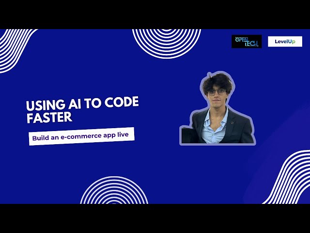 Using AI to Code Faster + Build an E-commerce App Live | Open Tech 2026| ft. Darsh Thakkar