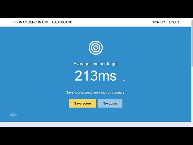 Human benchmark aim trainer 213ms world record
