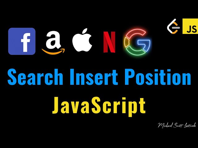 Search Insert Position - JavaScript