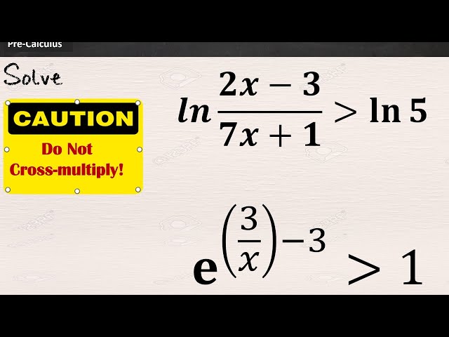 Solving Logarithmic and Exponential Inequalities with Restricted Domains