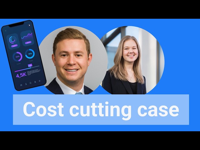 Beginner consulting case interview: AI cost cutting (w/ BCG Consultants)