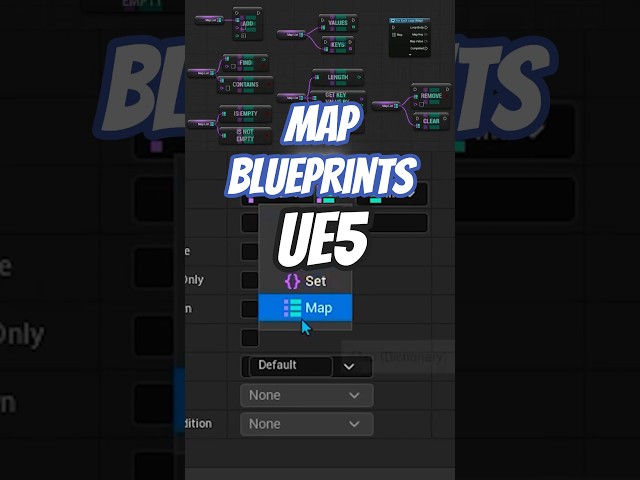 Map (Estrutura de Dados) Unreal Engine 5 Blueprints #ue5 #unrealengine5 #gamedev #indiedev #unity