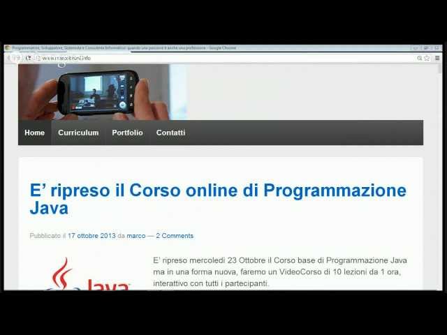 Corso Programmazione Java - 7 lezione - Analisi di una Classe