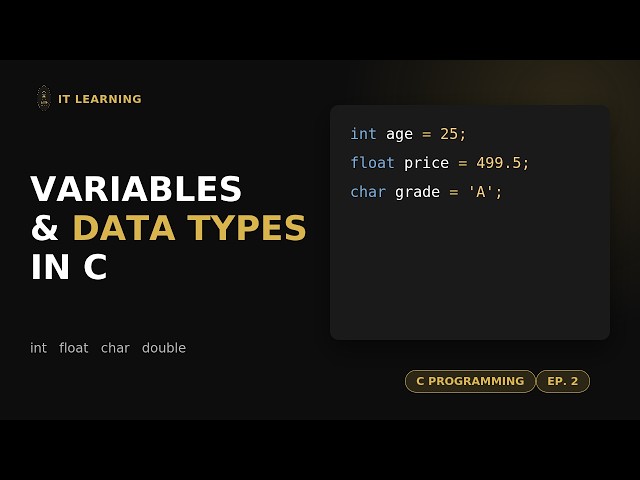 What a variable is and how it works How to declare and initialize a variable in C
