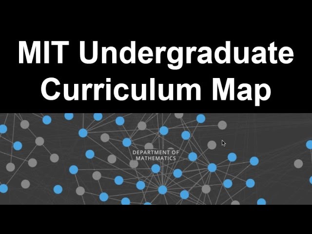 MIT Undergraduate Curriculum Map and OCW