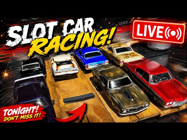 Slot Car Drag Racing LIVE — Fast Cars & Close Races!