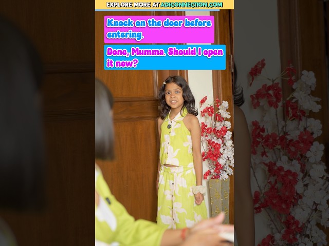 English Conversation Between 🍽️ Adi & Mumma, Daily Use Vocabulary | Adi Connection #shorts