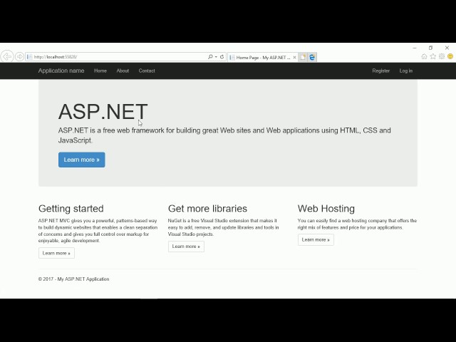 Cloud Diary Tutorial 01 - Create new ASP NET MVC 5 application