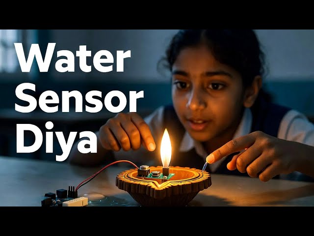 Water Sensor Diya | DIY Water Sensor Diya Project