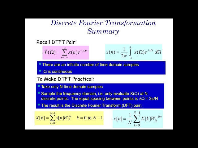 DSP Lecture 6 - The DFT