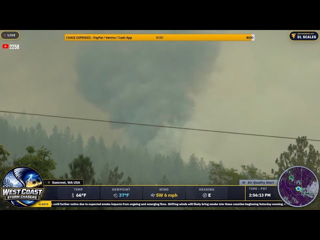 Wildfires Impact Areas Around Spokane, WA (8/2/26) - Autumn Lane, Old Trails, Fairview Fires