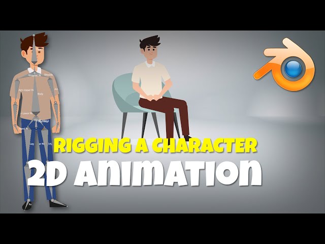 Rigging a character head to toe. Basic Rigging tutorial. Blender Grease Pencil tutorial.