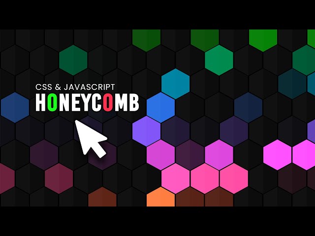 Honeycomb Grid with Hover Effects using CSS & Javascript