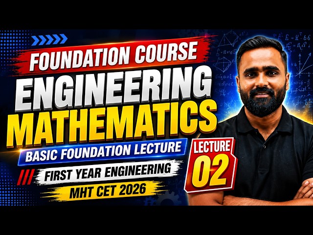 LIVE 🔴 | Engineering Mathematics Basic Foundation Course |First Year Engineering |Pradeep Giri Sir