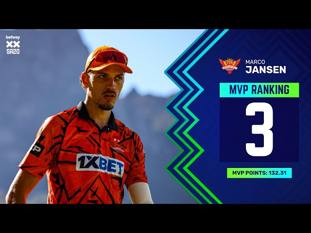 MVP #3 | Marco Jansen | Sunrisers Eastern Cape | Betway SA20