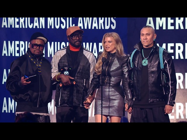 Black Eyed Peas Accept the Award for Best Throwback Song [52nd American Music Awards]
