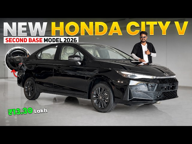 New Honda City V Second Base Model 2026 🔥| Most VFM 🤑 Full Review