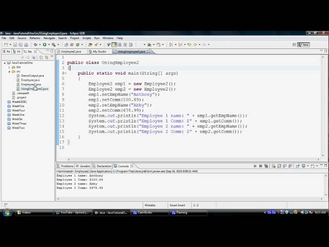 Java Tutorial: Creating Objects Three - Association