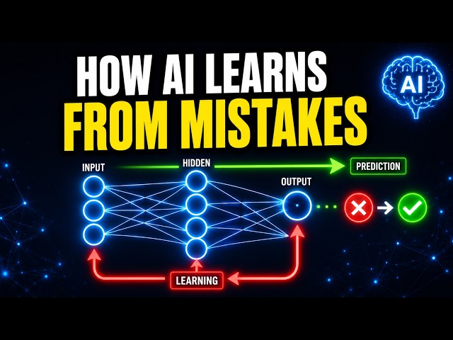 Backpropagation Explained Simply | How Neural Networks Learn from Mistakes | Deep Learning Chapter 3