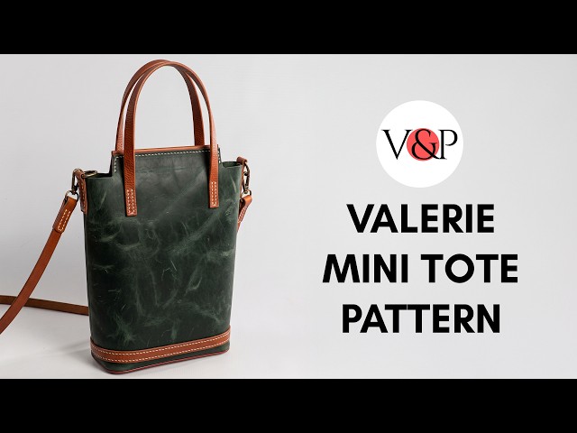 How to Make a Leather Mini Tote (Link to Pattern in Description)