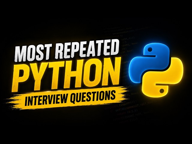 MOST REPEATED QUESTION IN THE INTERVIEW ?    #python