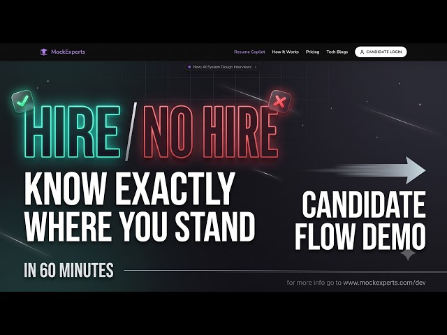 Would You Pass a MAANG Interview? | MockExperts Candidate Flow Demo