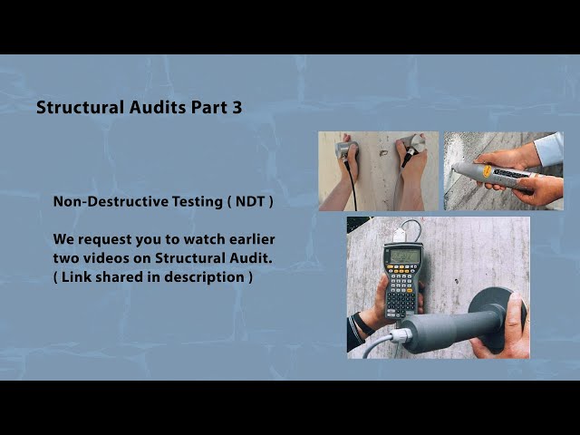 Non Destructive Testing for Structural Audits