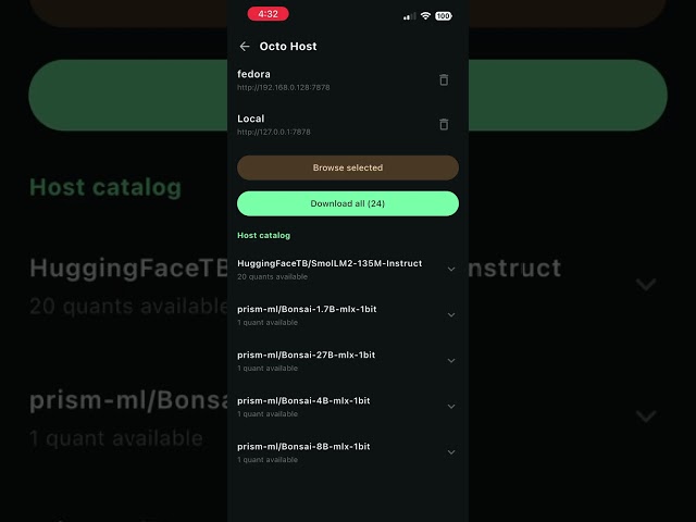 Finchkit Devlog #2: Running 4B & 1.7B LLMs Locally on iPhone 17e via Octo Engine