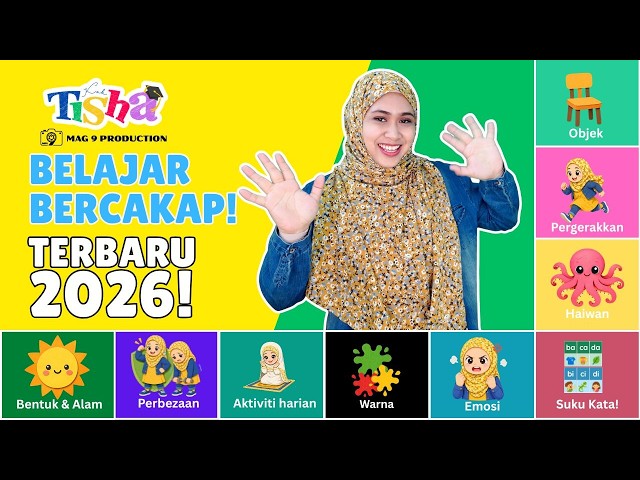 Bayi Belajar Bercakap | Sebutan pertama | Bentuk, Warna | Membantu Speech Delay | Kak Tisha 2026