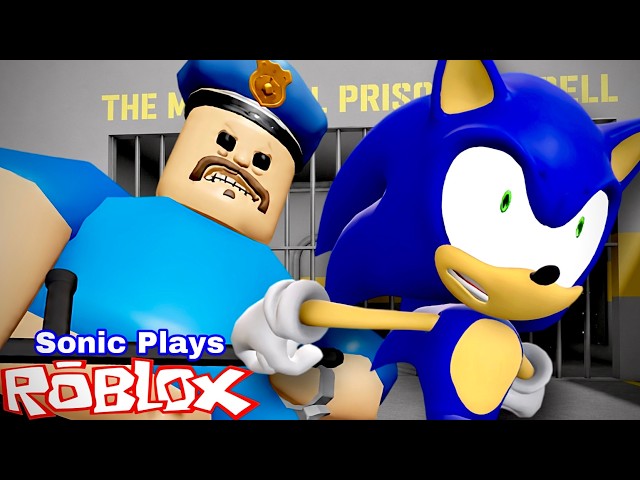 Sonic Plays: ROBLOX Barry's Prison RUN !!!
