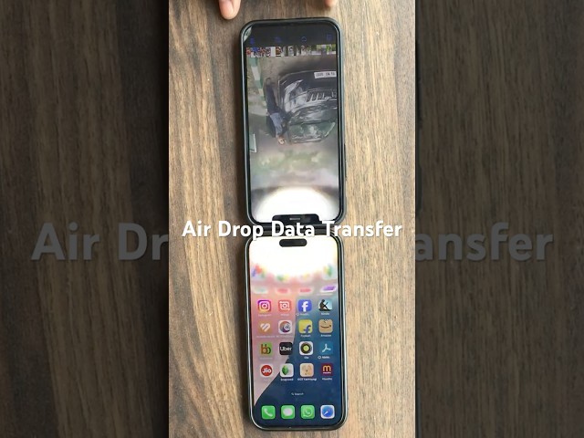 How to Transfer Photos Files using Airdrop | Very Fast and Easy iPhone to iPhone Data transfer