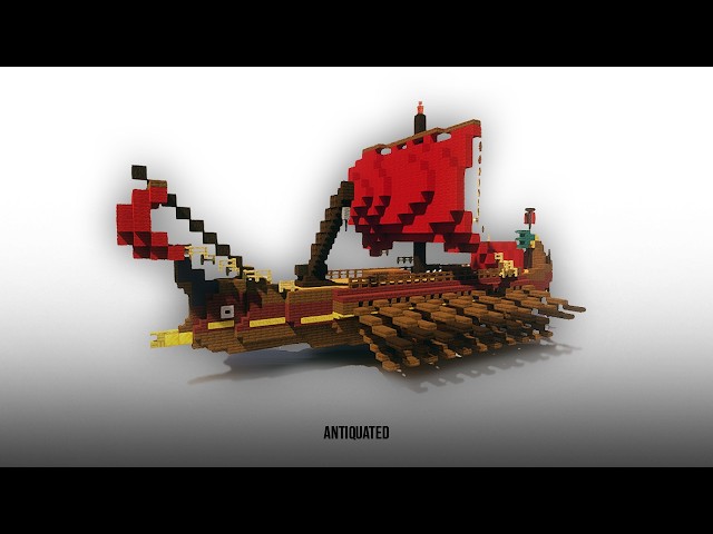 How To Build A Roman Trireme (Naval Ship) In Minecraft!