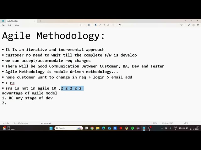 What Is Agile Methodology ? #agilemethodology #automationtesting #interviewpreparation #agile
