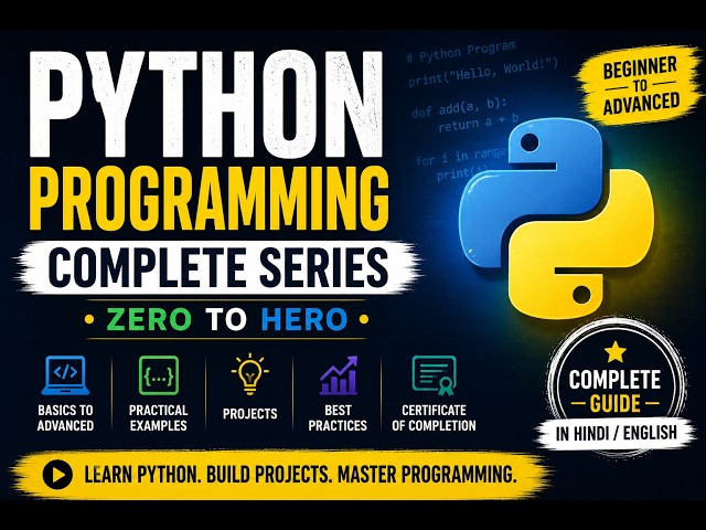 Python Programming with Somitra | Learn Python from Scratch