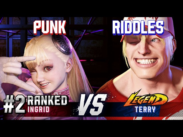 SF6 ▰ PUNK (#2 Ranked Ingrid) vs RIDDLES (Terry) ▰ High Level Gameplay