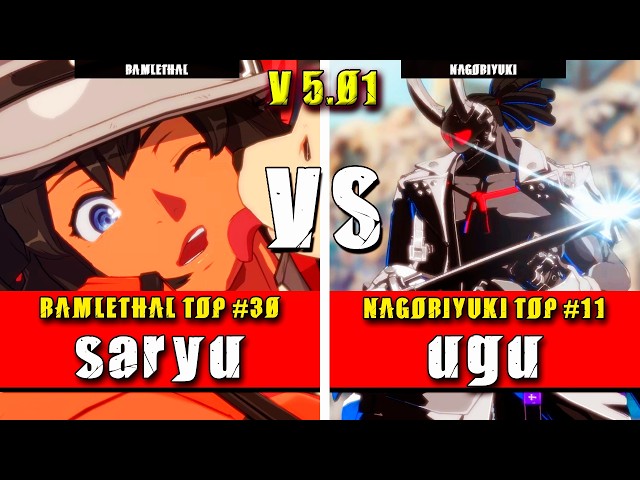 GGST | saryu (Ramlethal) VS ugu (Nagoriyuki) | Guilty Gear Strive High level gameplay