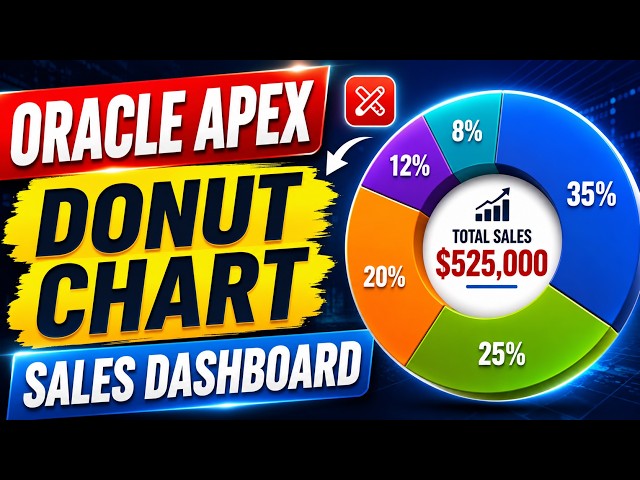 Oracle APEX Donut Chart Tutorial | Create Interactive Sales by Category Chart (Oracle JET Charts)