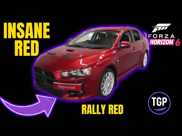 FH6 | INSANE!!! RALLY RED Paint Tutorial (Forza Horizon 6) 