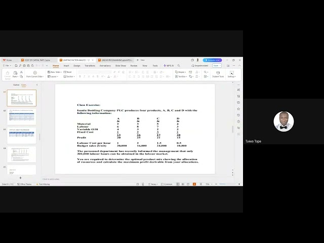 PM MAY 2026 DIET LINEAR PROGRAMMING   2026 01 27 17 53 WAT   Recording