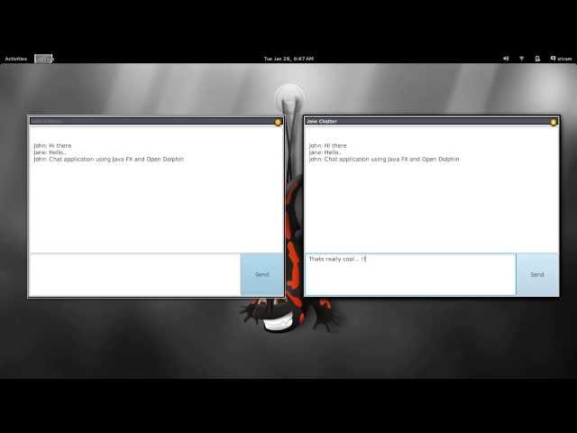 Chat Application using Java FX and Open Dolphin