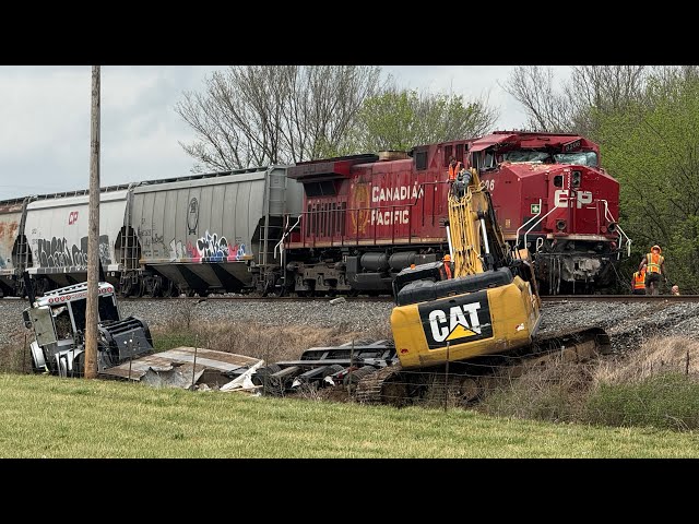Tractor Trailer Vs Train. Carl Junction, Mo 4-1-2026