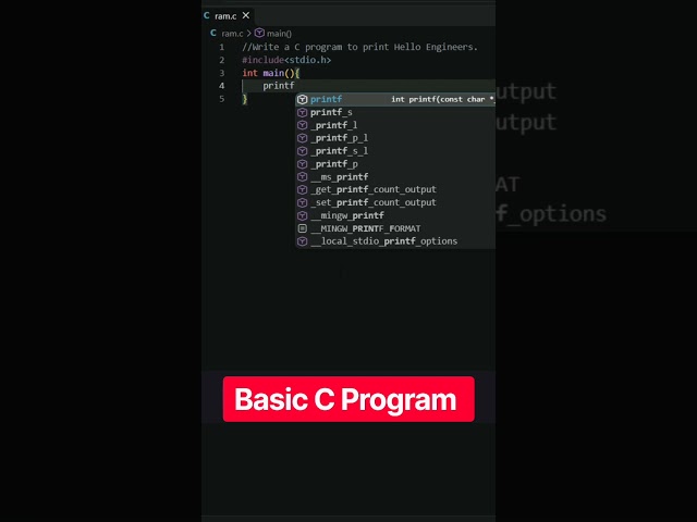 Basic C Program #ctutorials #programming #coding