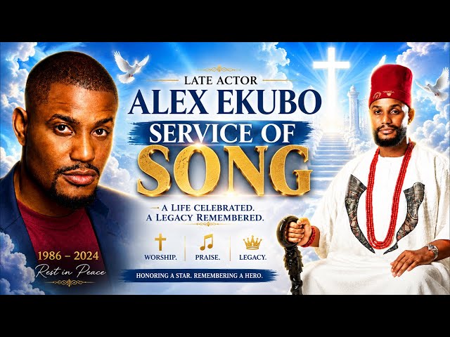 LATE ACTOR ALEXX EKUBO SERVICE OF SONG HAPPENING LIVE IN LAGOS STATE NIGERIAN