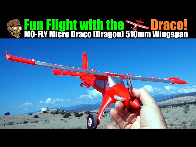 Fun Flight with the Draco! MO-FLY X7 Micro Draco (Dragon) 510mm Wingspan 4CH Brushless Motor BNF|RTF